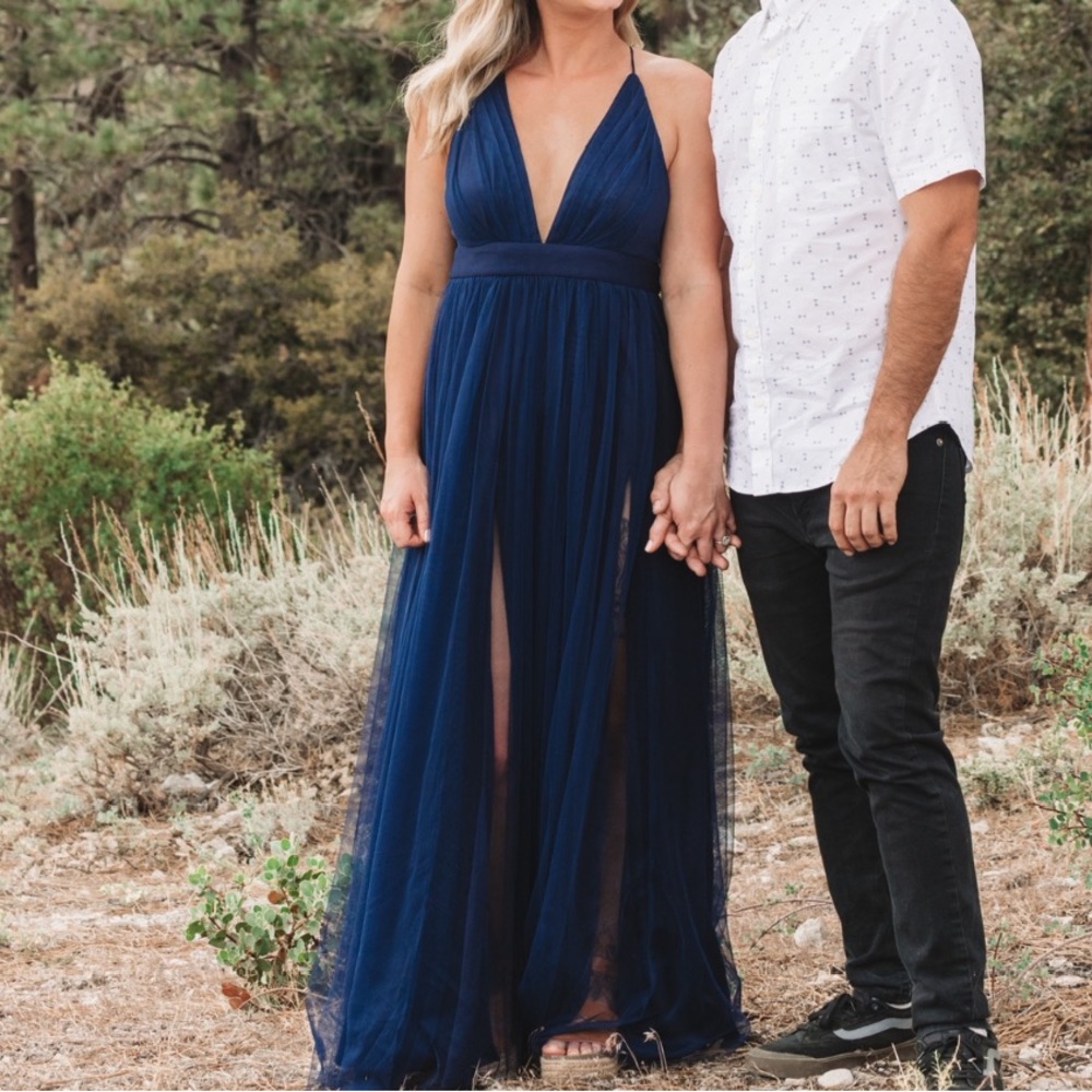Tulle maxi dress